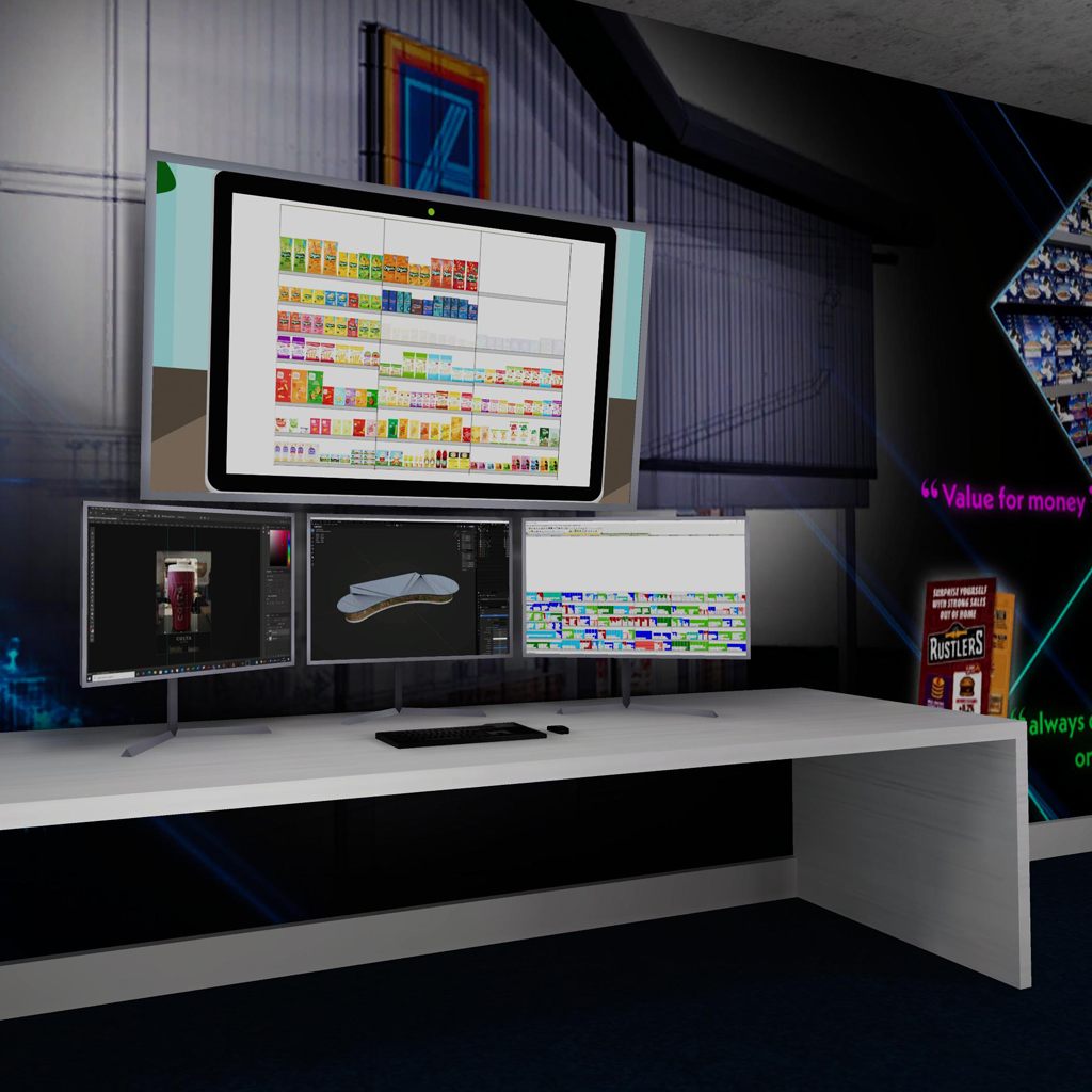 Space planning workstation with retail planograms and 3D product displays